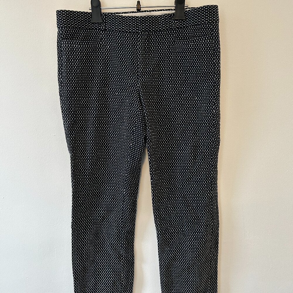 Banana Republic - Blue w/ Small White Stripes High-Water Pants - 8W